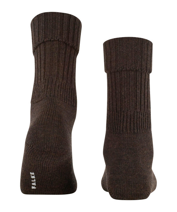 Falke Striggings Rib Dark Brown Socks