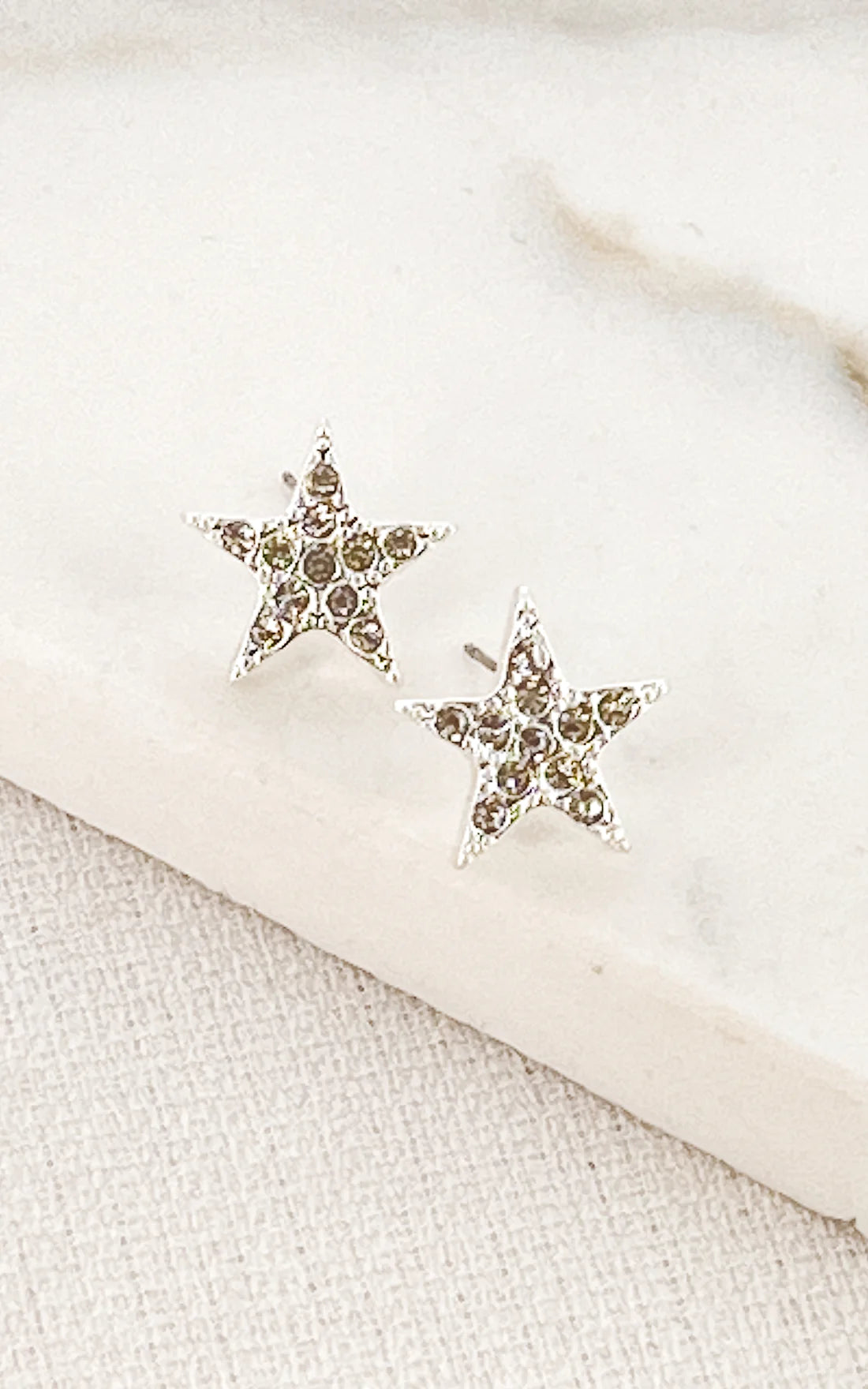 Silver hot sale star earrings
