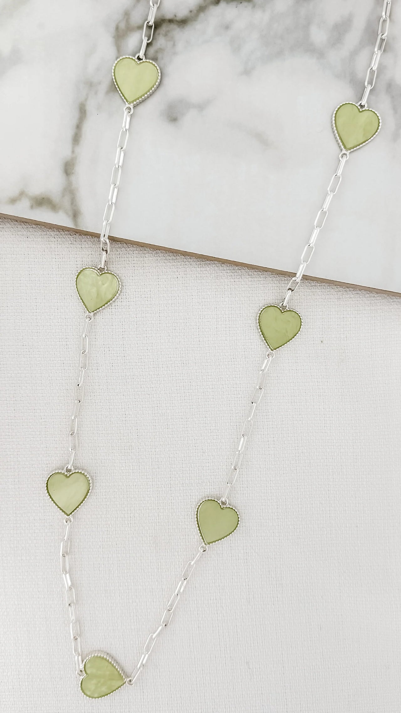 Envy Green Heart Necklace