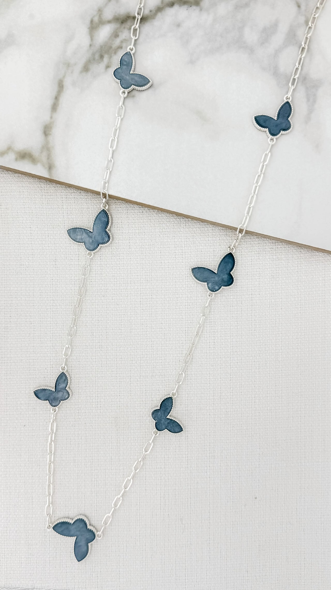 Envy Silver Butterfly Necklace