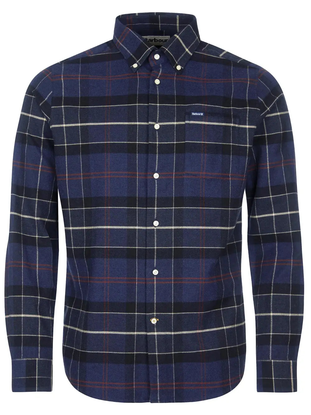 Barbour Lutsleigh Tartan Cord Shirt - Navy Marl