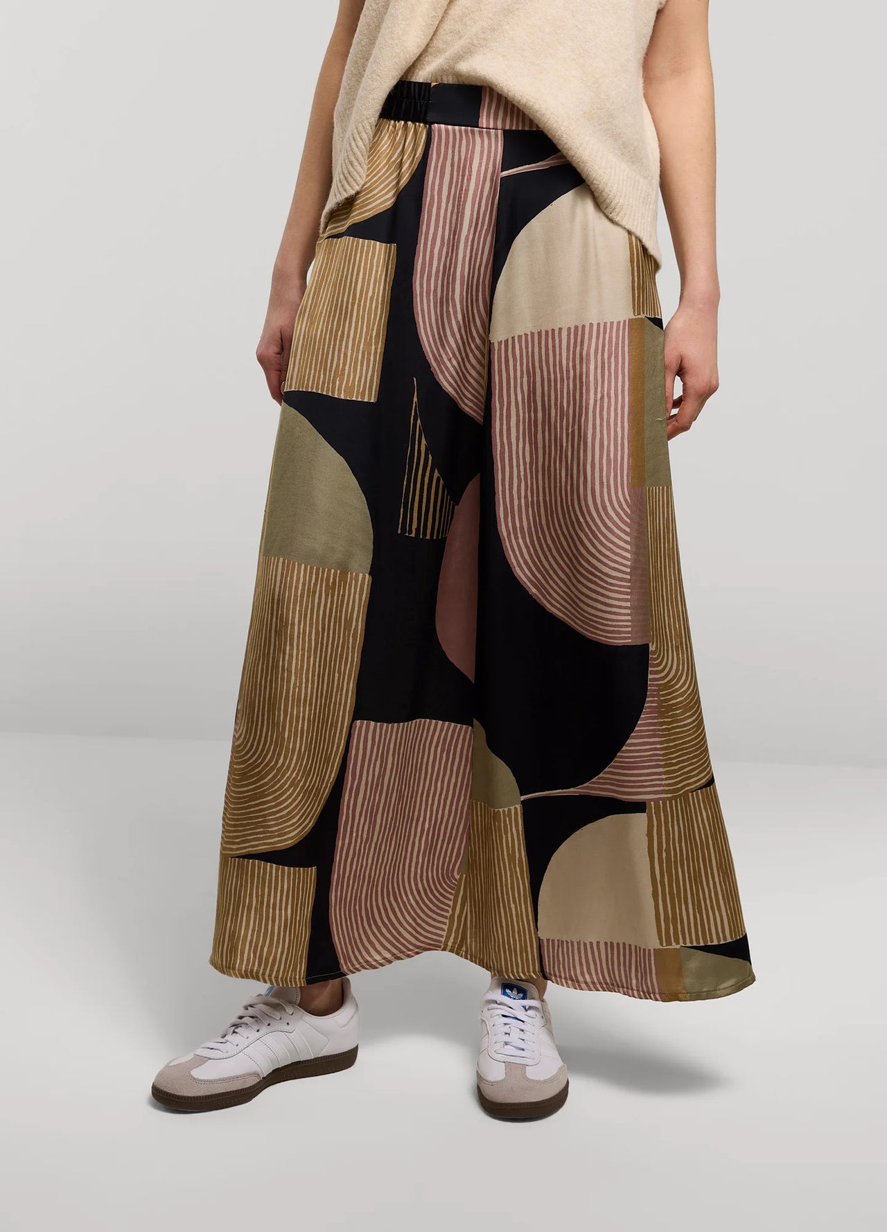 Summum Silky Printed Maxi Skirt