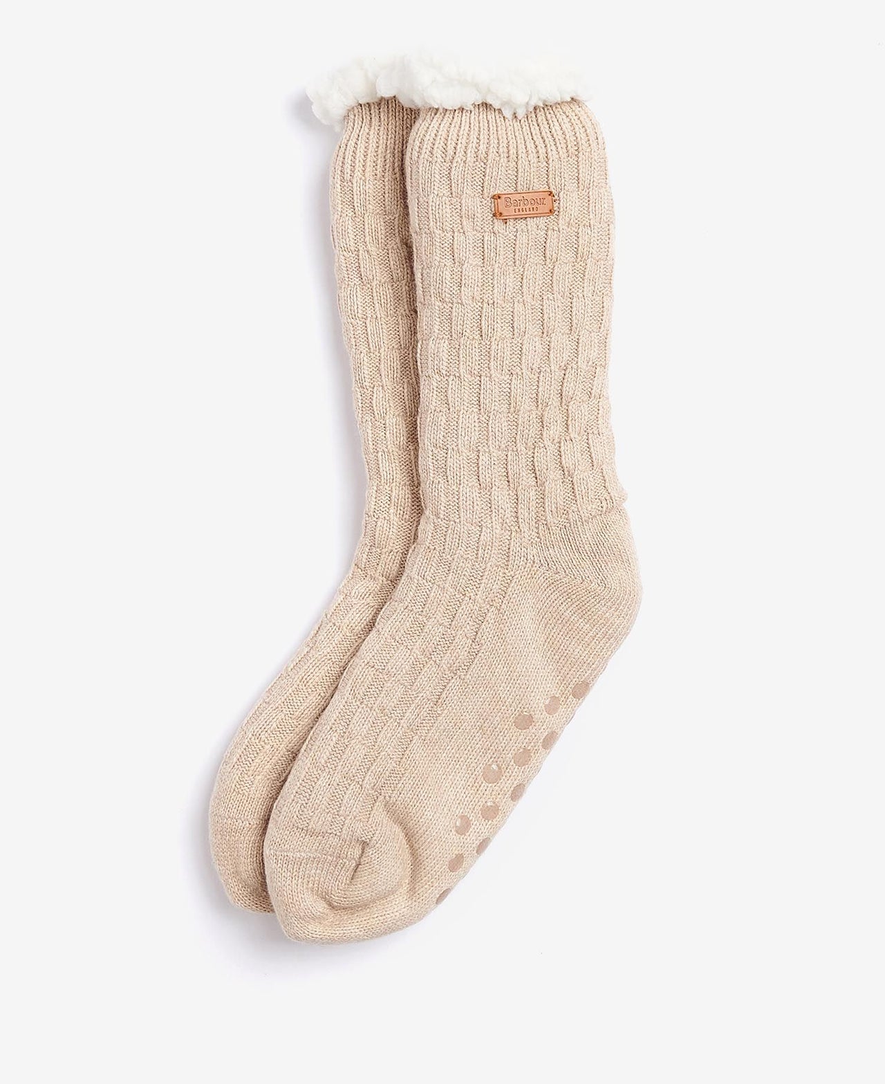Barbour Cable Knit Lounge Socks