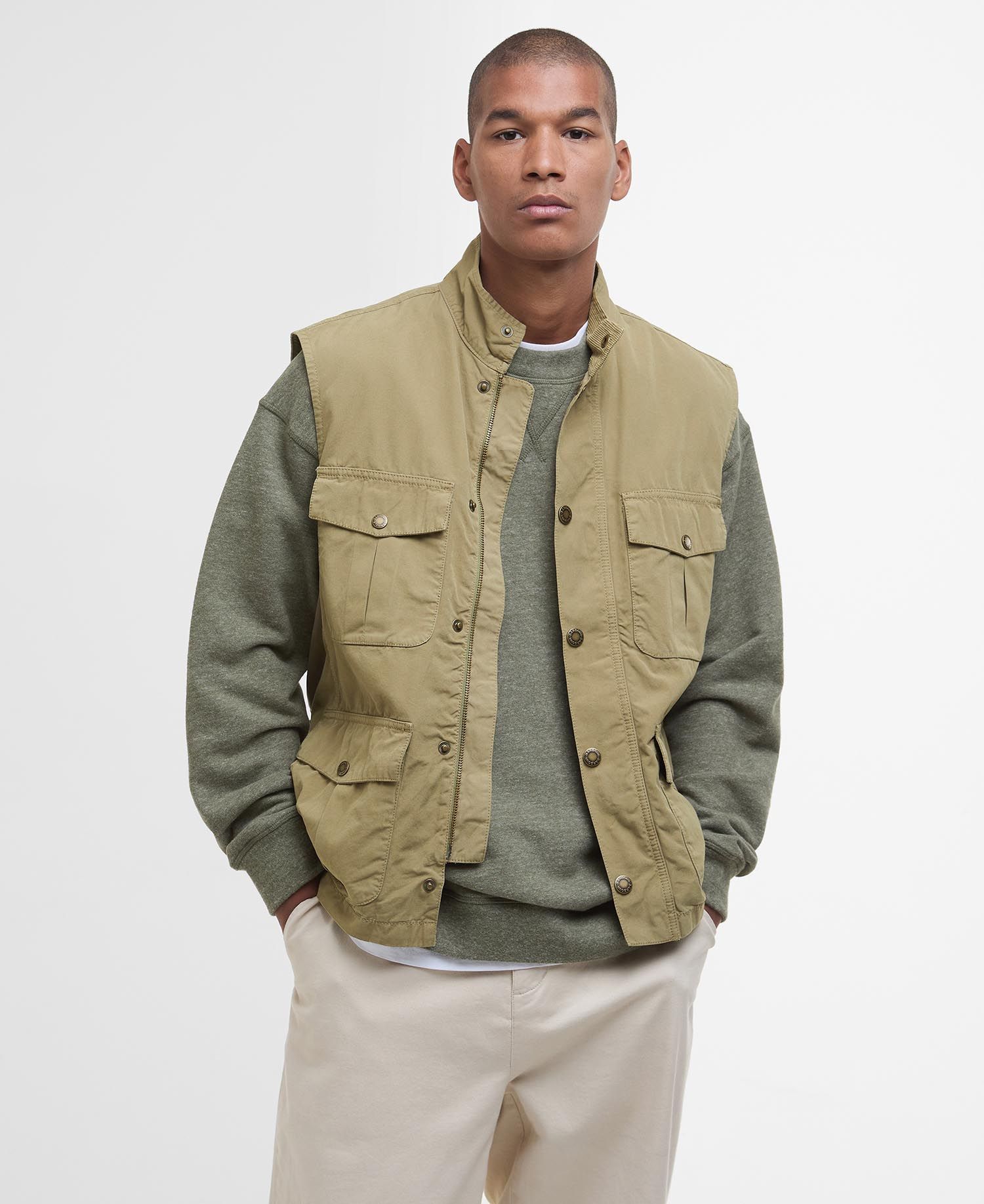 Barbour Casual Corbridge Gilet - Bleached Olive/Bodenhams