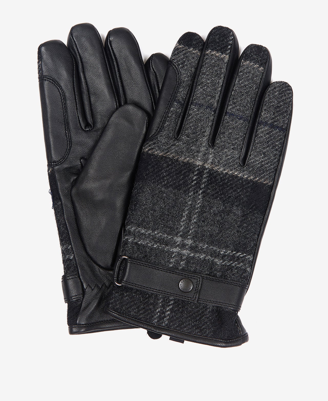 Barbour Newbrough Tartan Gloves - Black
