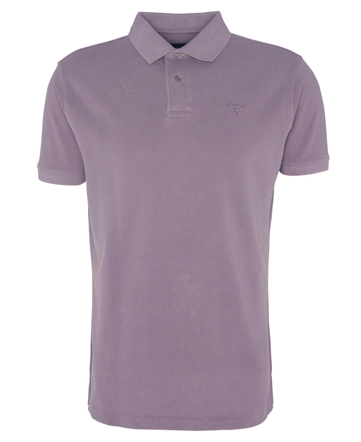 Barbour Washed Sports Polo Top - Purple