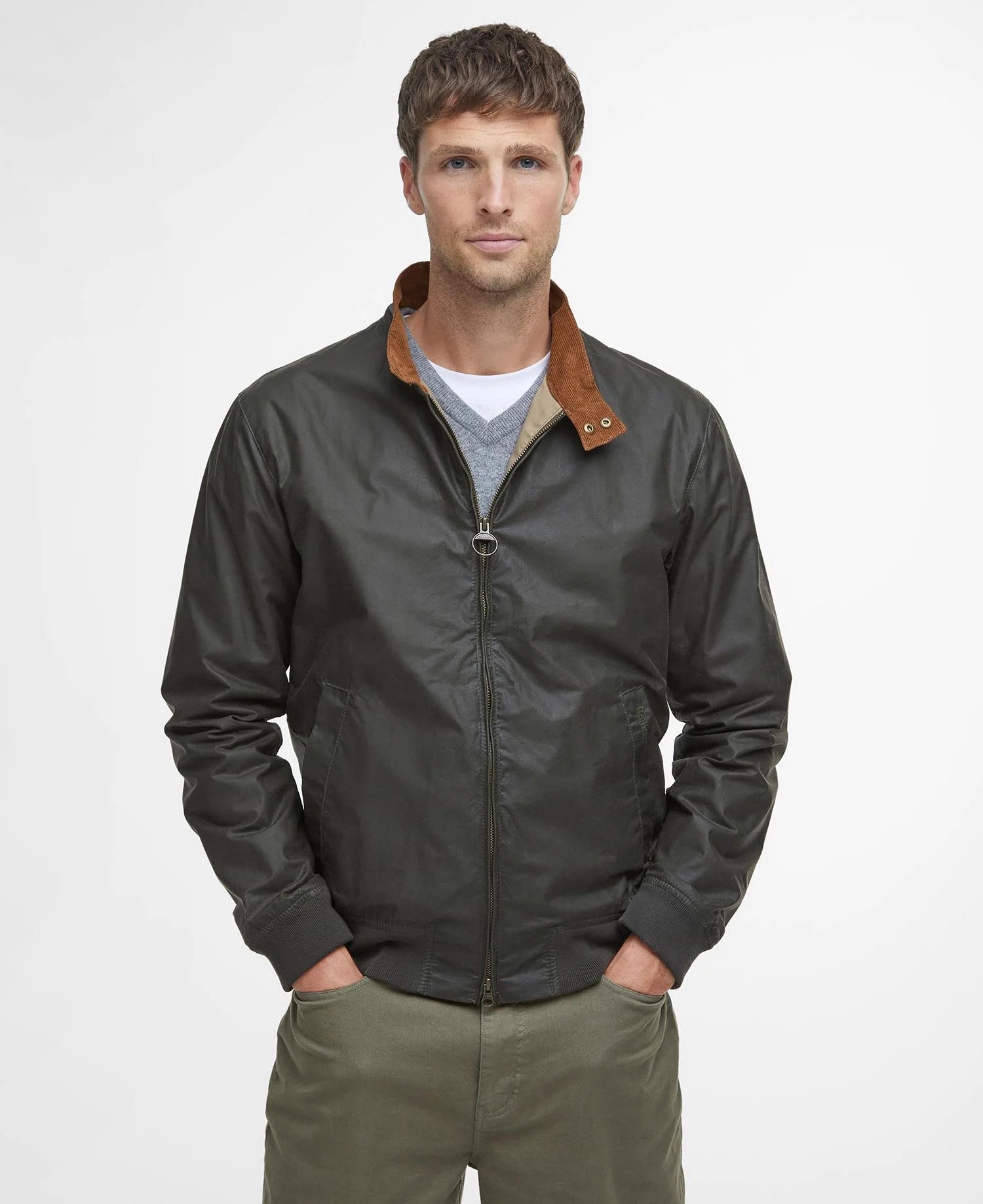 ジャケット・アウター Barbour Royston Waxed Jacket Barbour Lightweight Royston Wax Jacket - Archive Olive/Bodenhams
