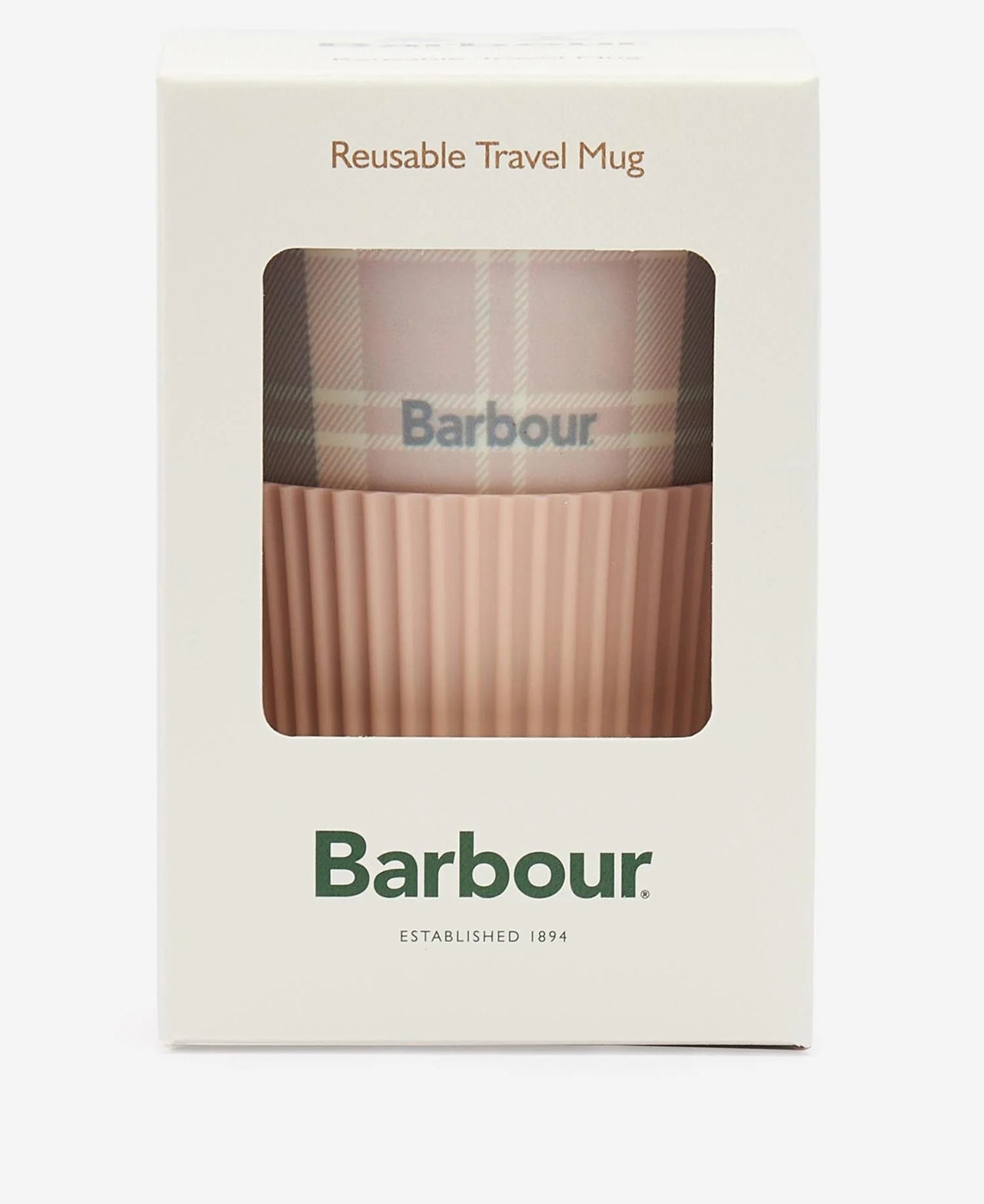 Barbour Tartan Travel Mug - Pink