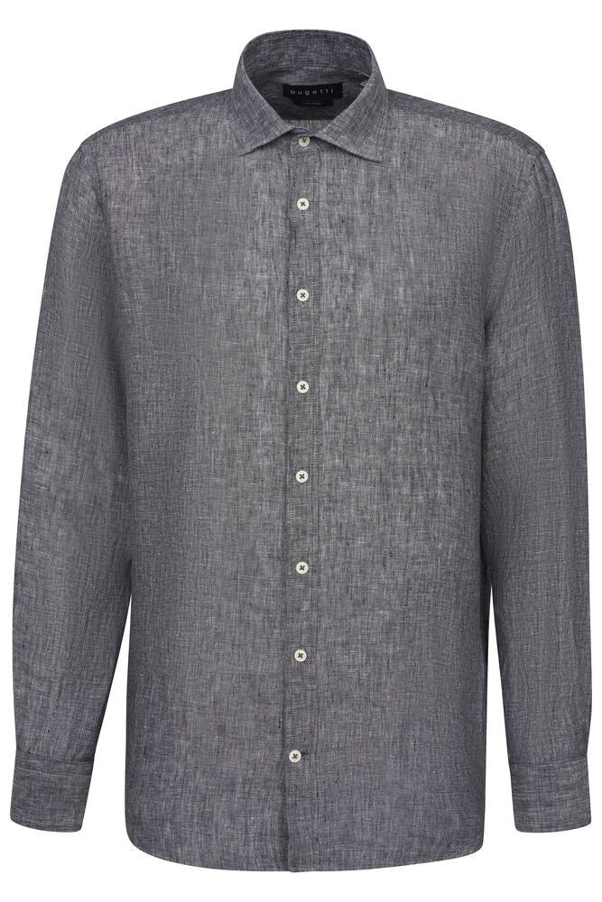 Bugatti Navy Based Floral Print Shirt main image 0