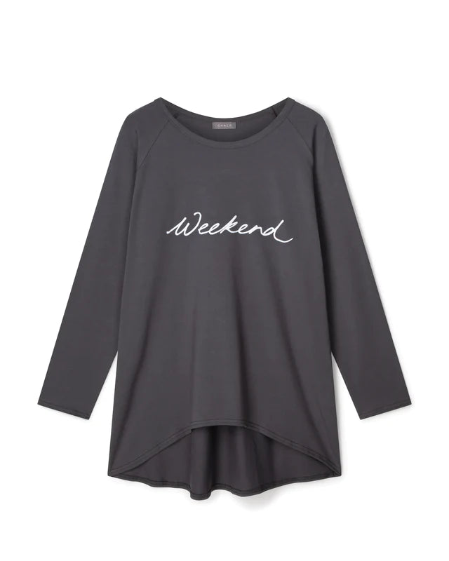 Chalk Robyn Charcoal 'Weekend' Top