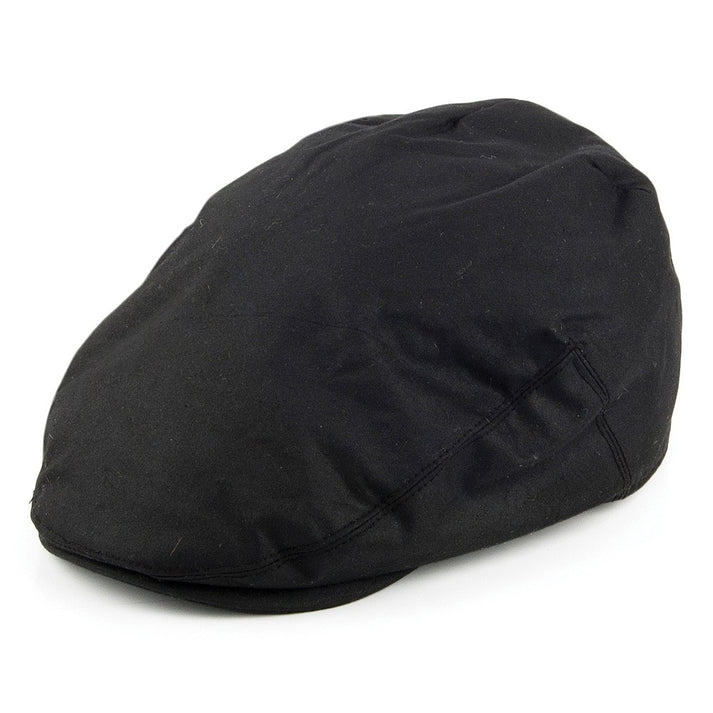 Failsworth Wax Flat Cap - Black