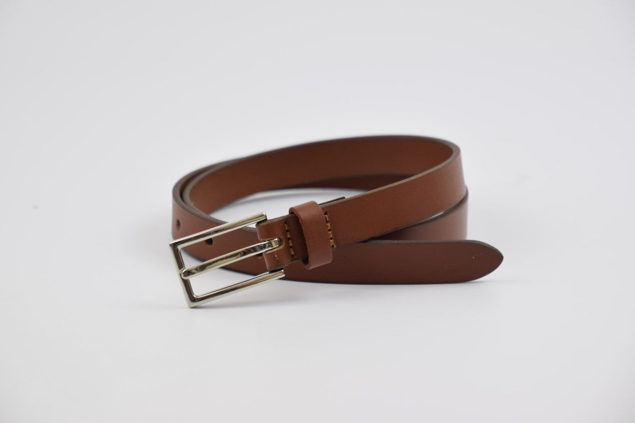 Oxford Leathercraft Ladies 20mm Leather Belt - Tan