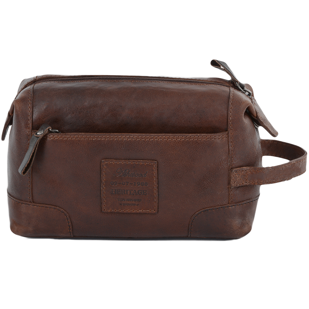 Ashwood Leather Stratford Tan Wash Bag