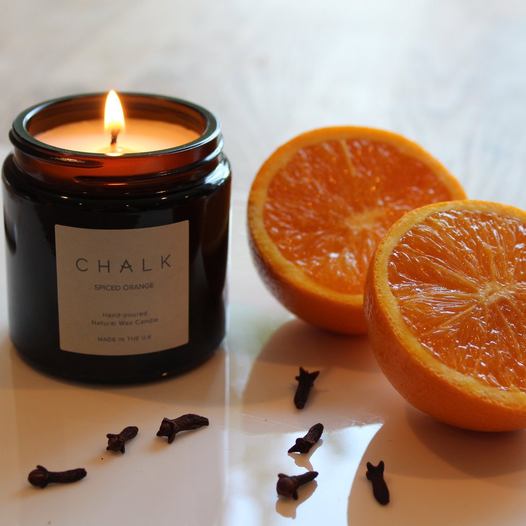 Chalk Amber Jar Candle | Spiced Orange | 96g