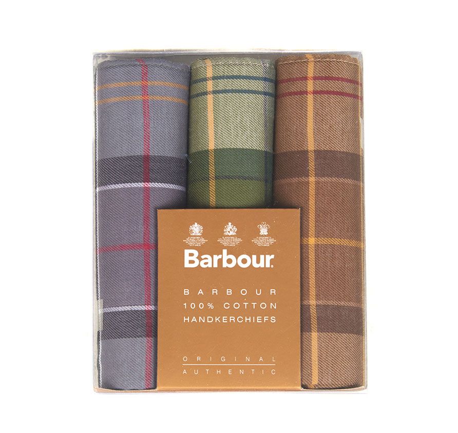 Barbour Tartan 2 Handkerchiefs