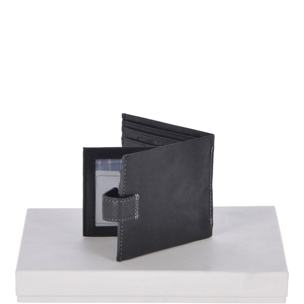 Ashwood Leather 1411-C Leather Wallet - Black