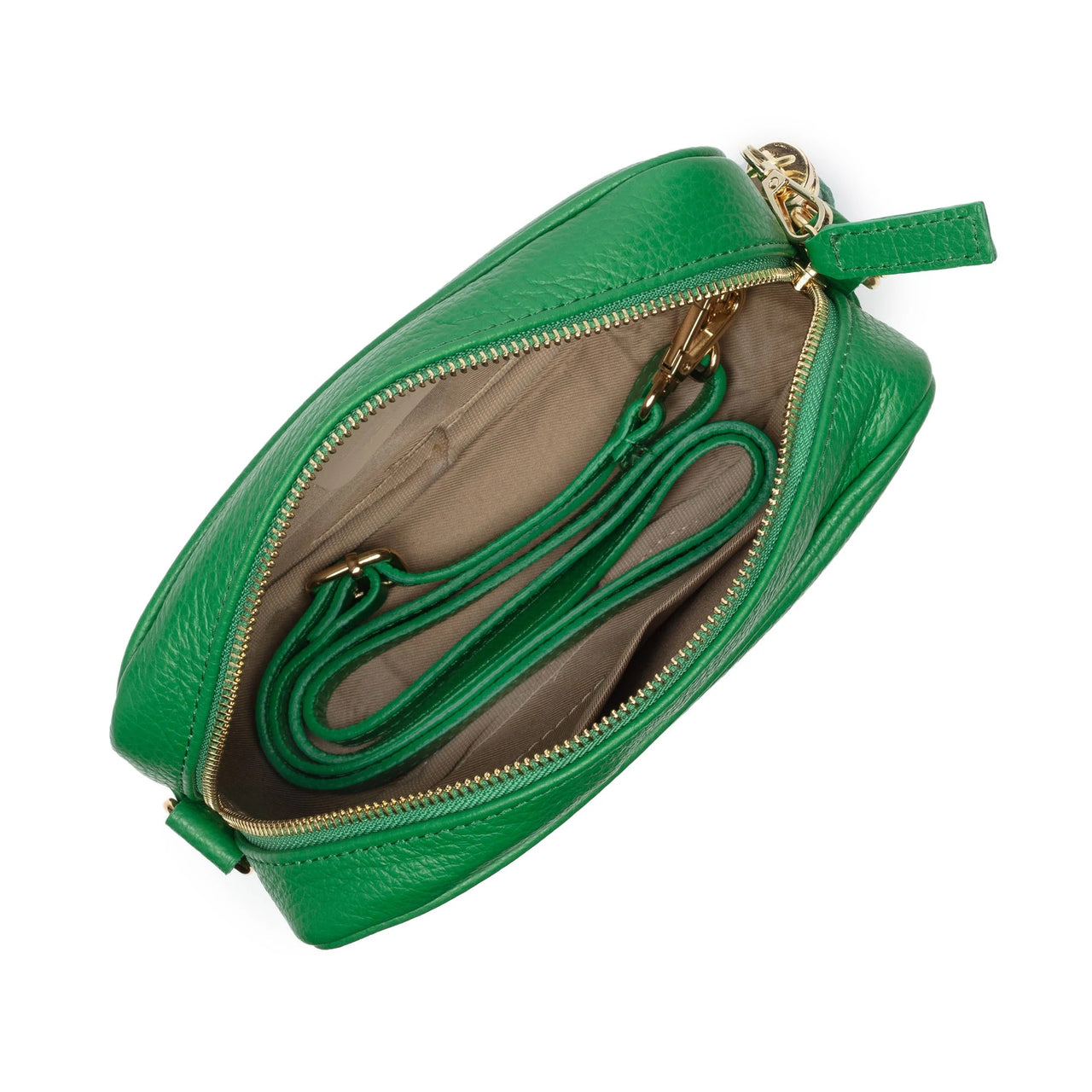 Elie Beaumont Crossbody Emerald Green Handbag