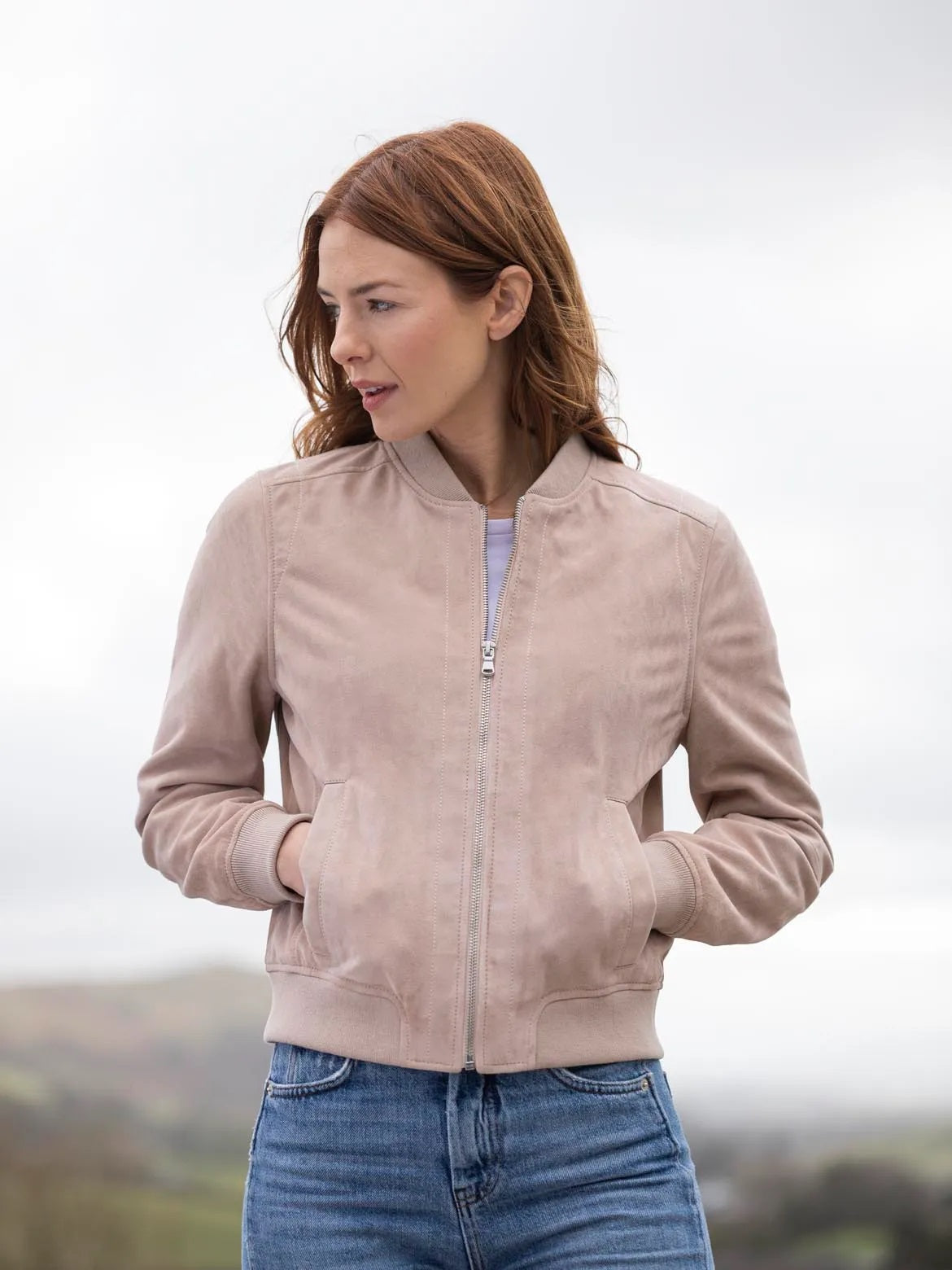 Lakeland Briarigg Stone Suede Jacket