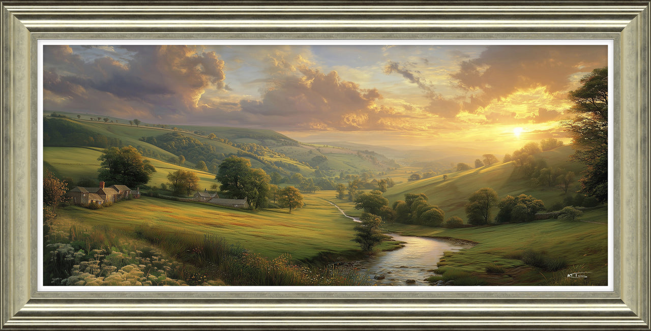 Artko 'Sunrise Valley HF' Large Framed Picture