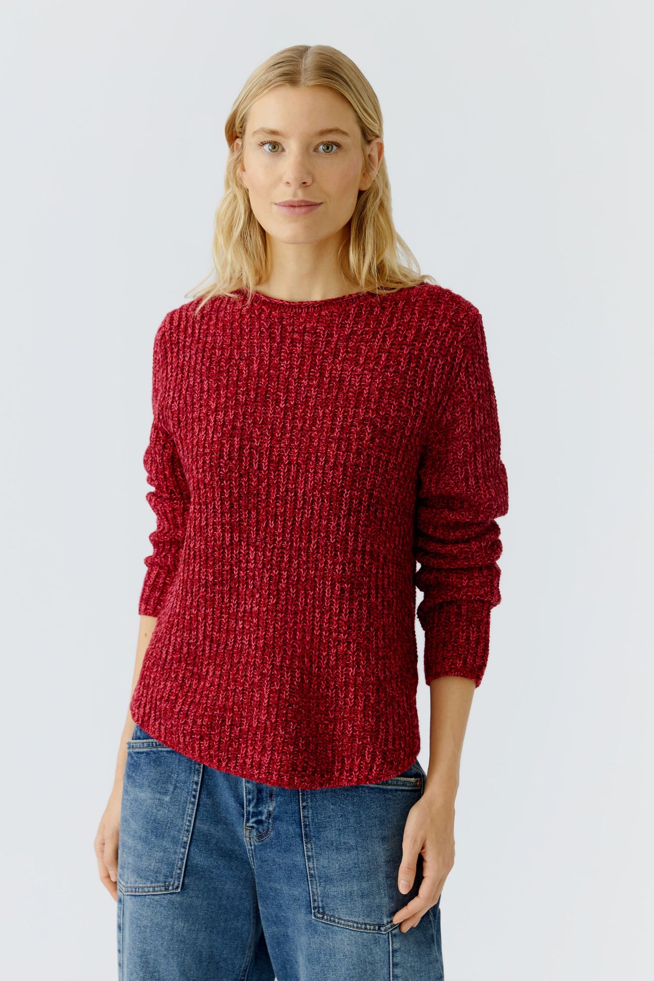 Oui Naolin Jumper - Dark Red