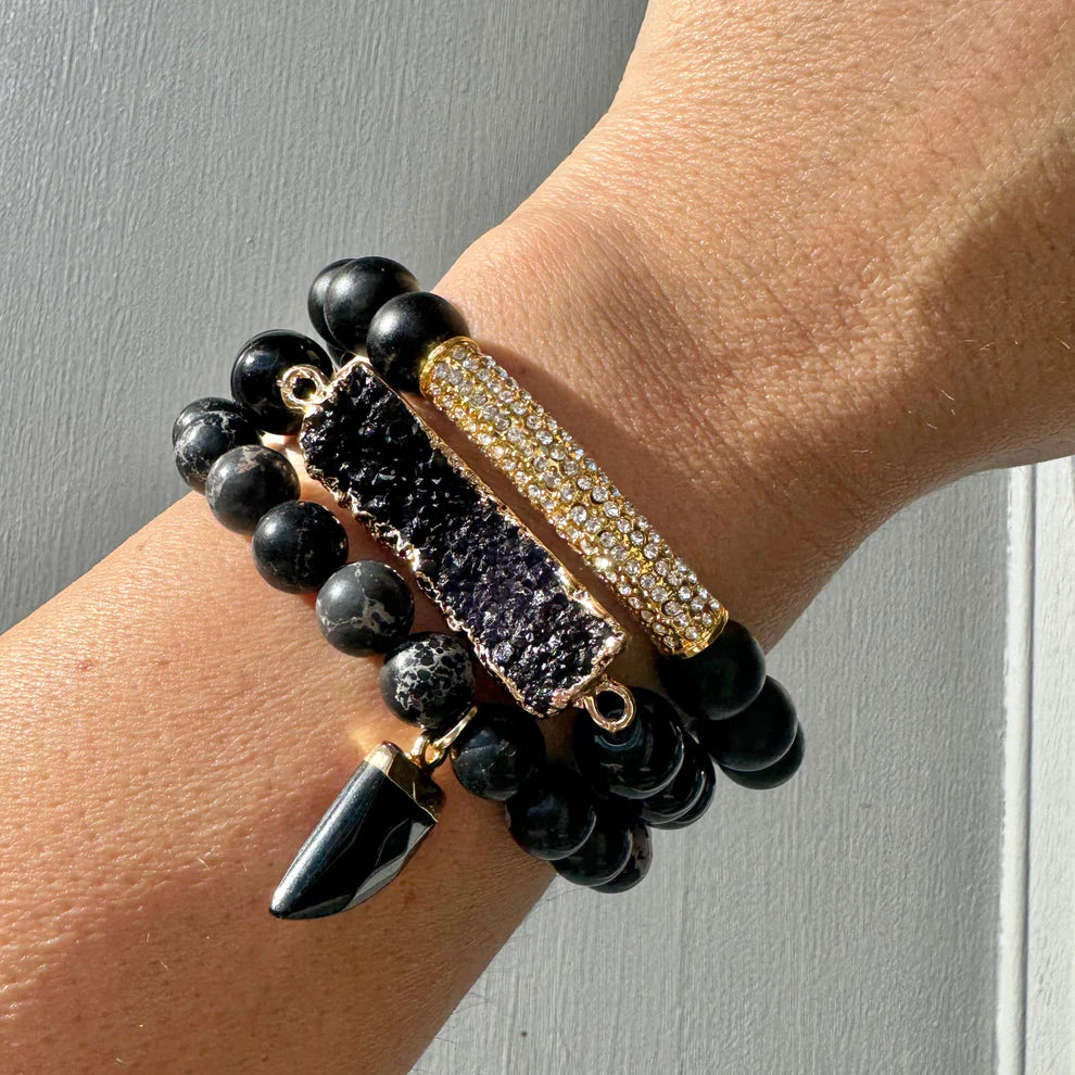 Wild Spirit Black 'Haven' Bracelet Set