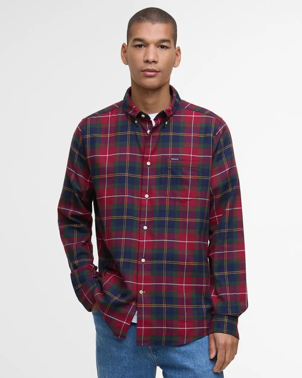 Barbour Fortrose Tailored Tartan Shirt - Winterberry Tartan