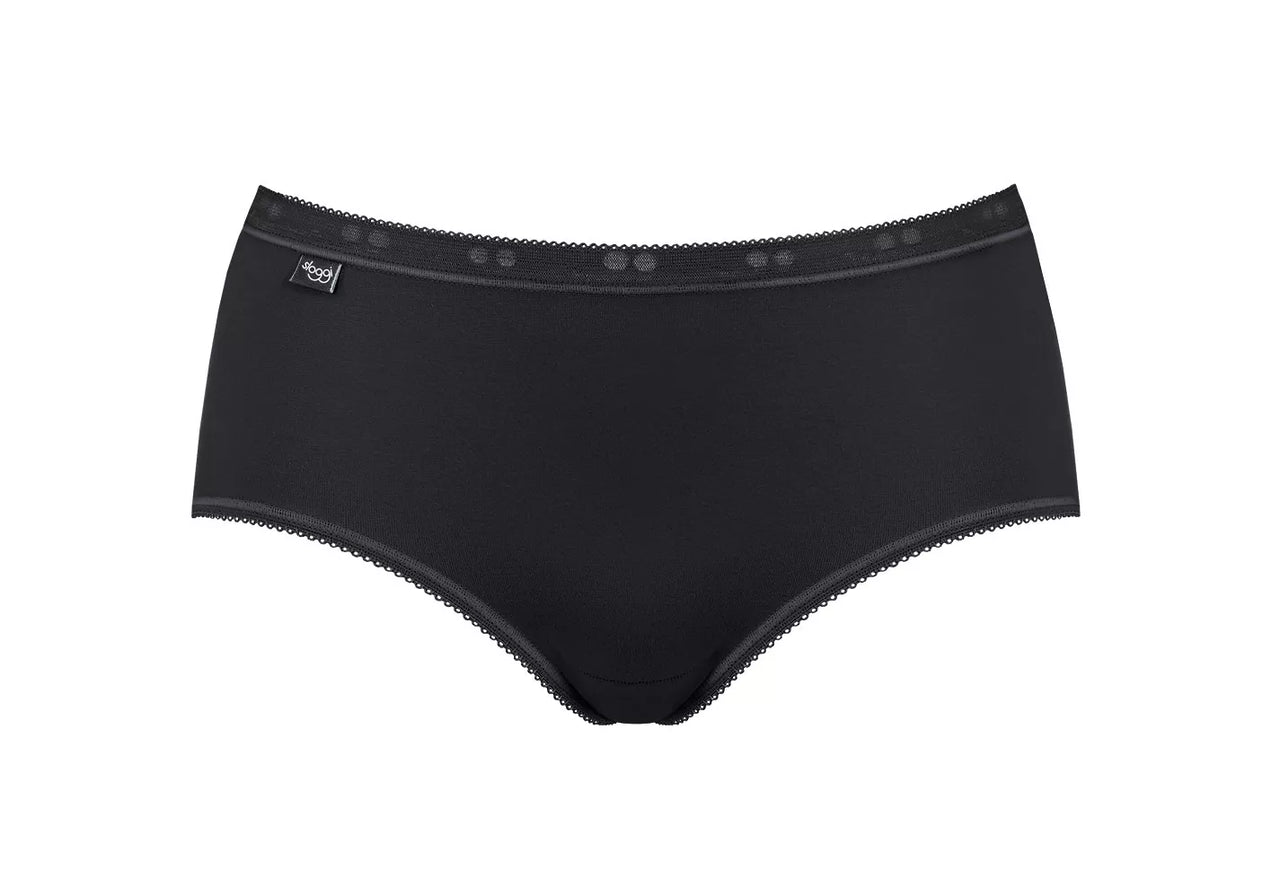 Sloggi Basic Midi Black Briefs