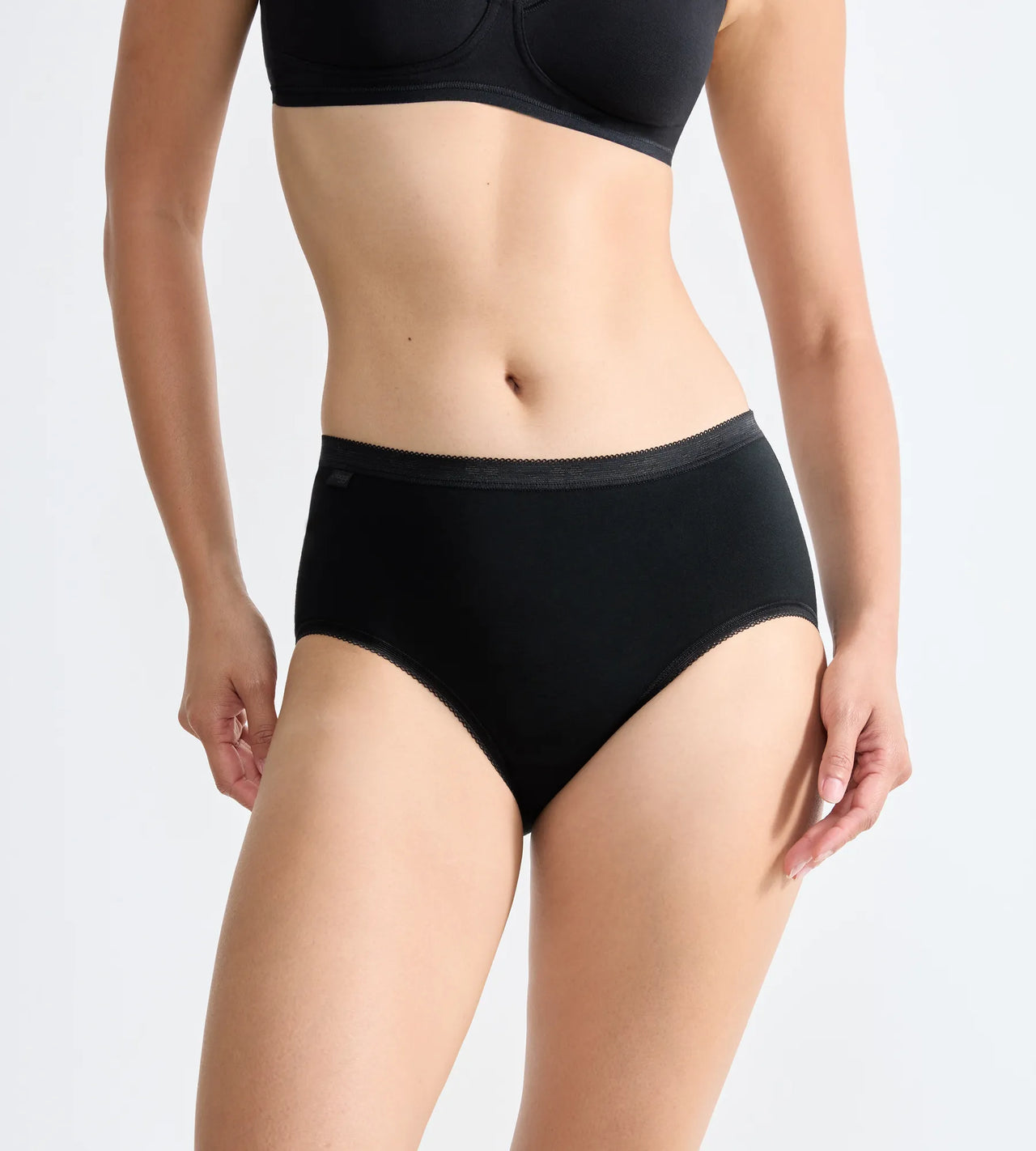 Sloggi Basic Midi Black Briefs