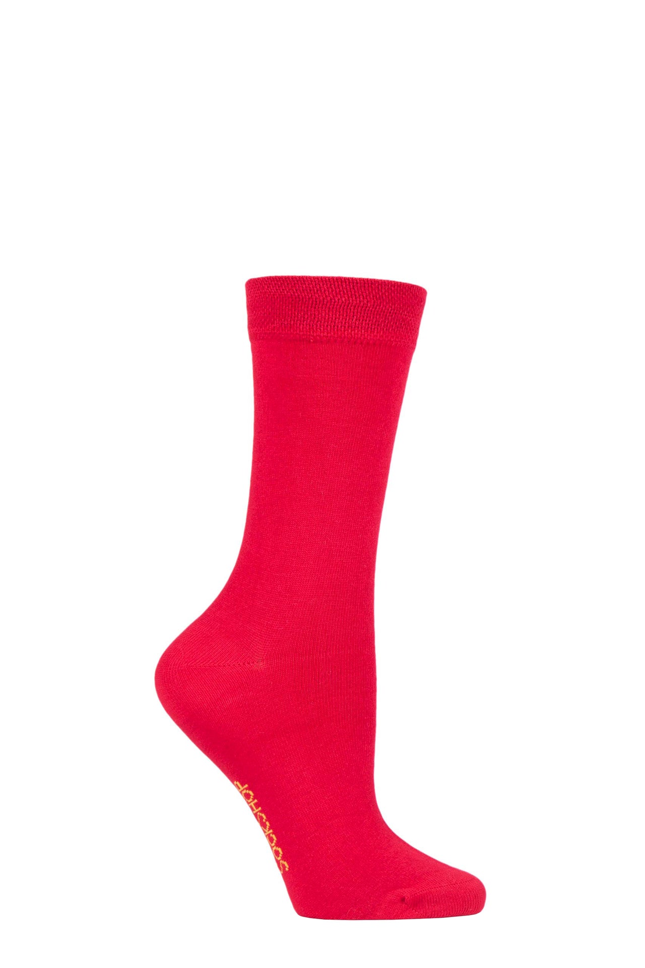 1 Pair Sockshop Bamboo Socks-  'Redder Than Red'