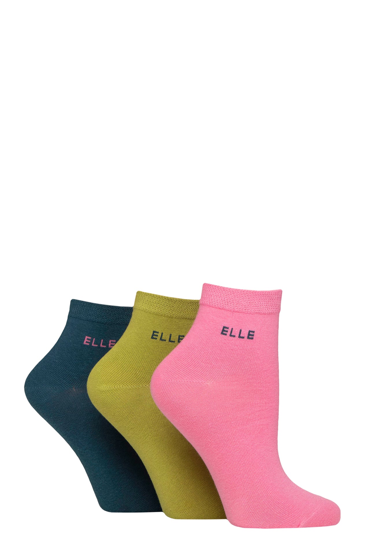 Ladies Elle Plain Cotton Anklets- Coastal Joy
