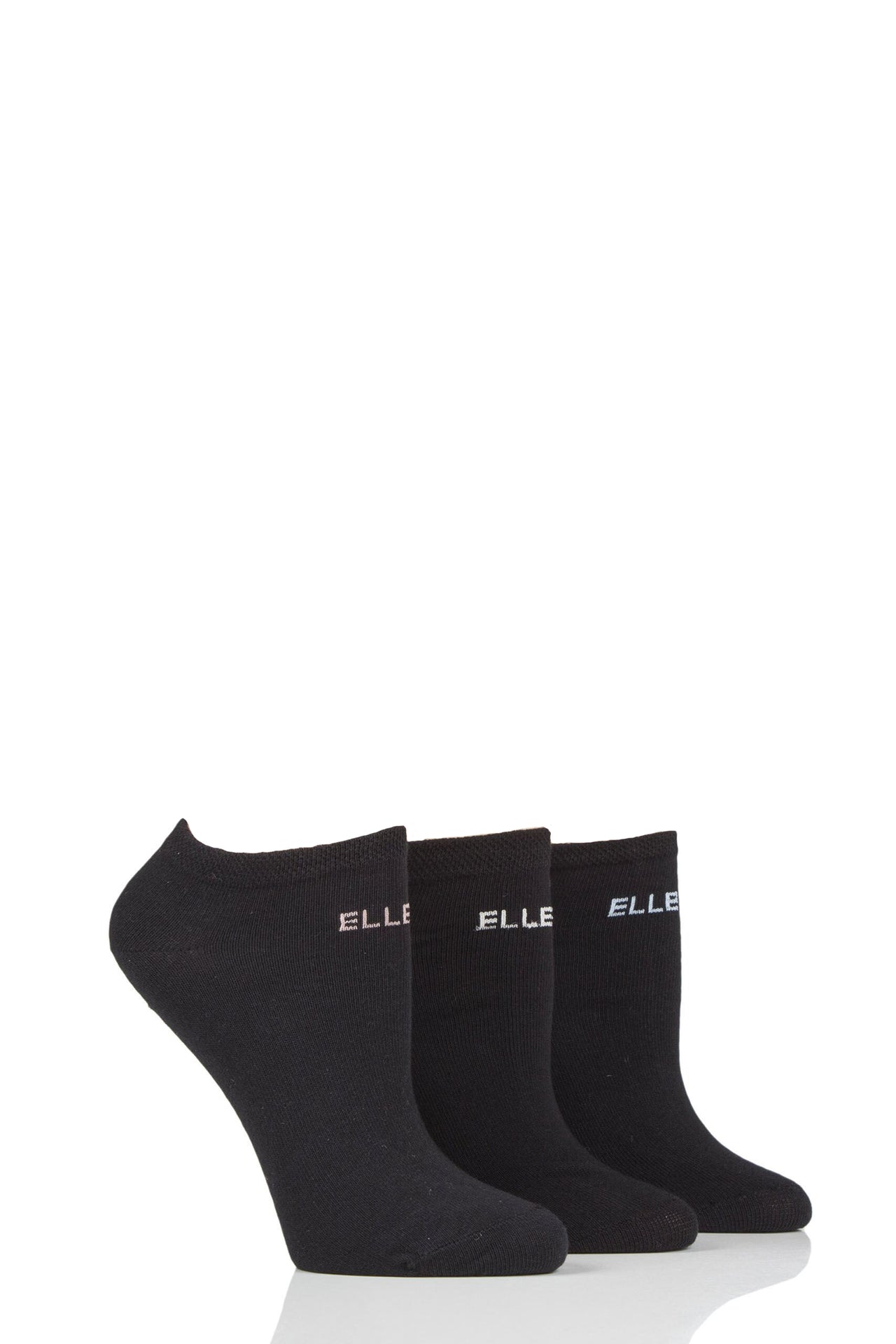 Elle No-Show Cotton Mix Trainer Socks Black