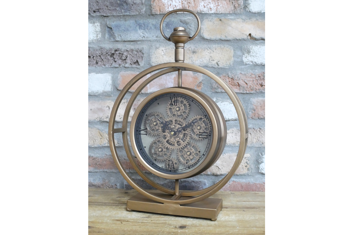 Dutch Imports Freestanding Clock With Cogs