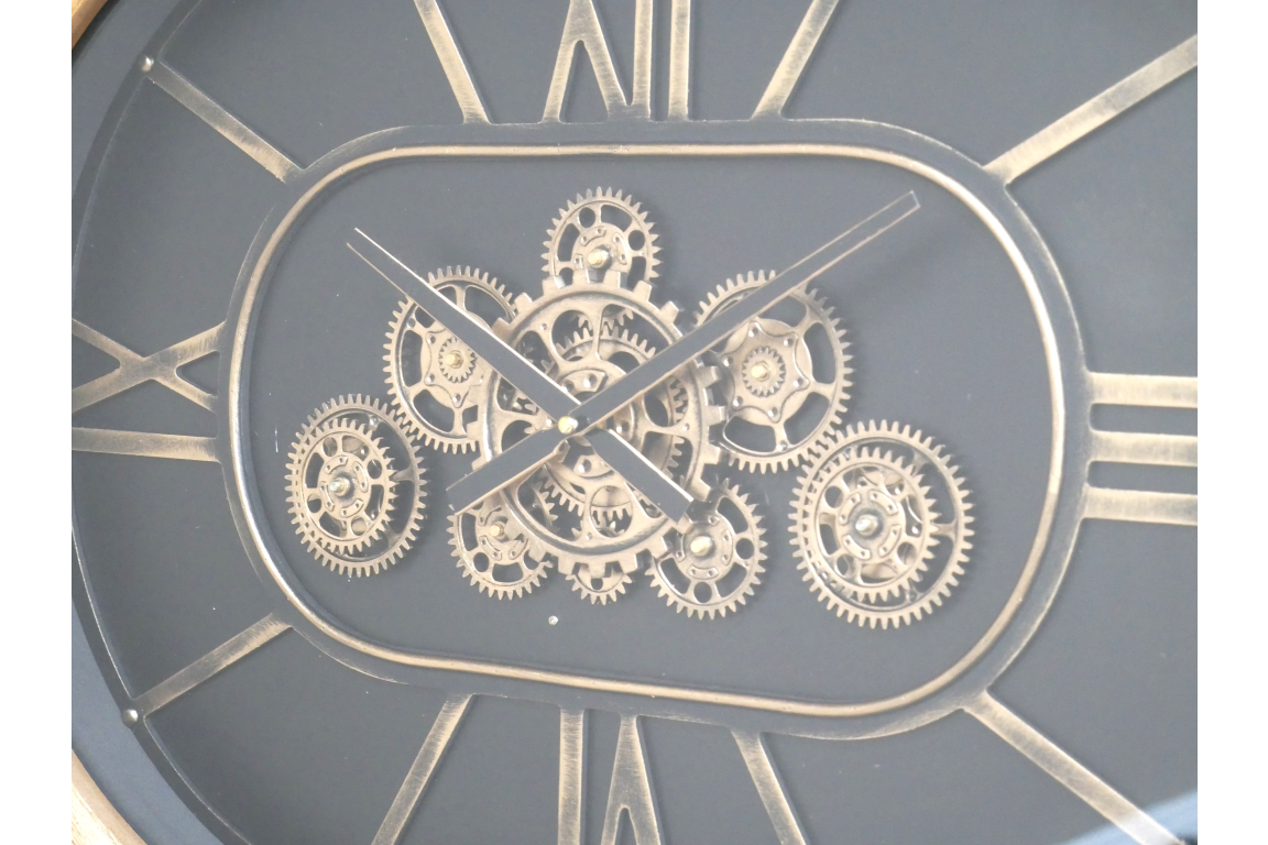 Dutch Imports Oval Clock With Cogs
