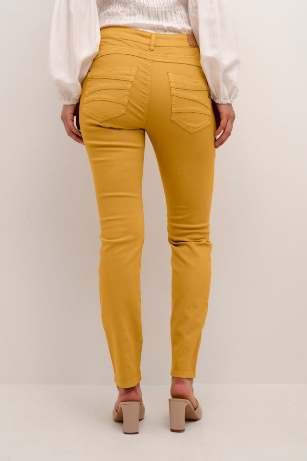 Cream LOTTE Plain Denim Mustard Yellow Jeans