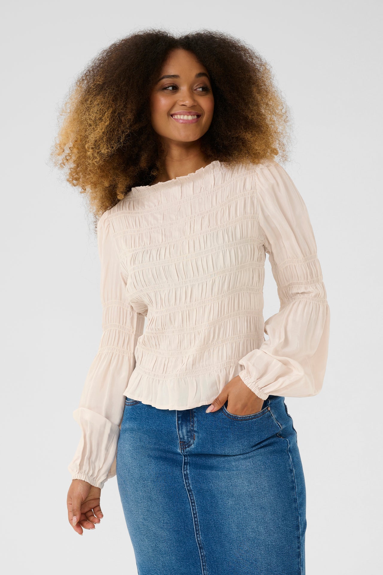 Cream HENVA Blouse - Ancient Stroll