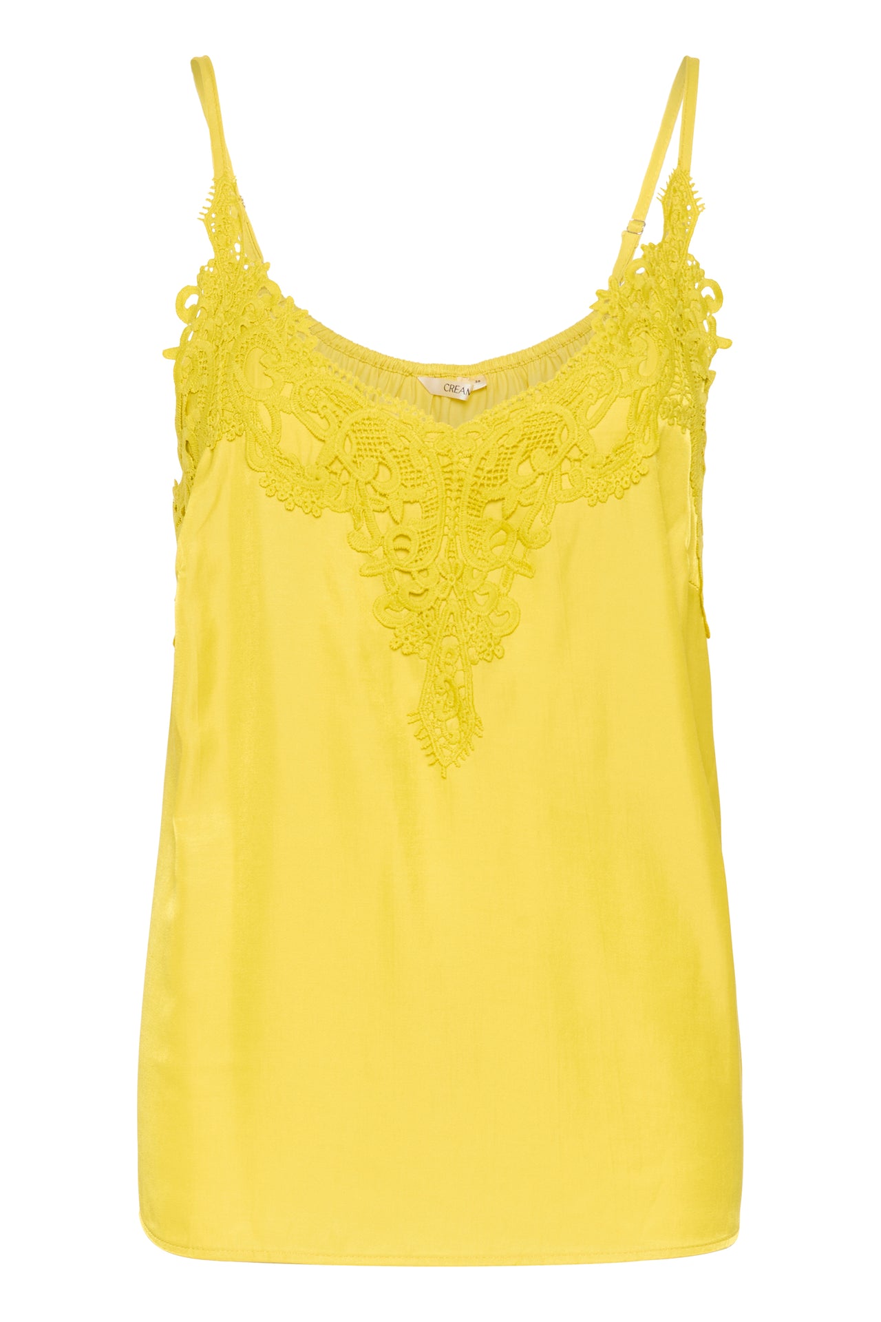 Cream ANNA Vest Top - Yellow