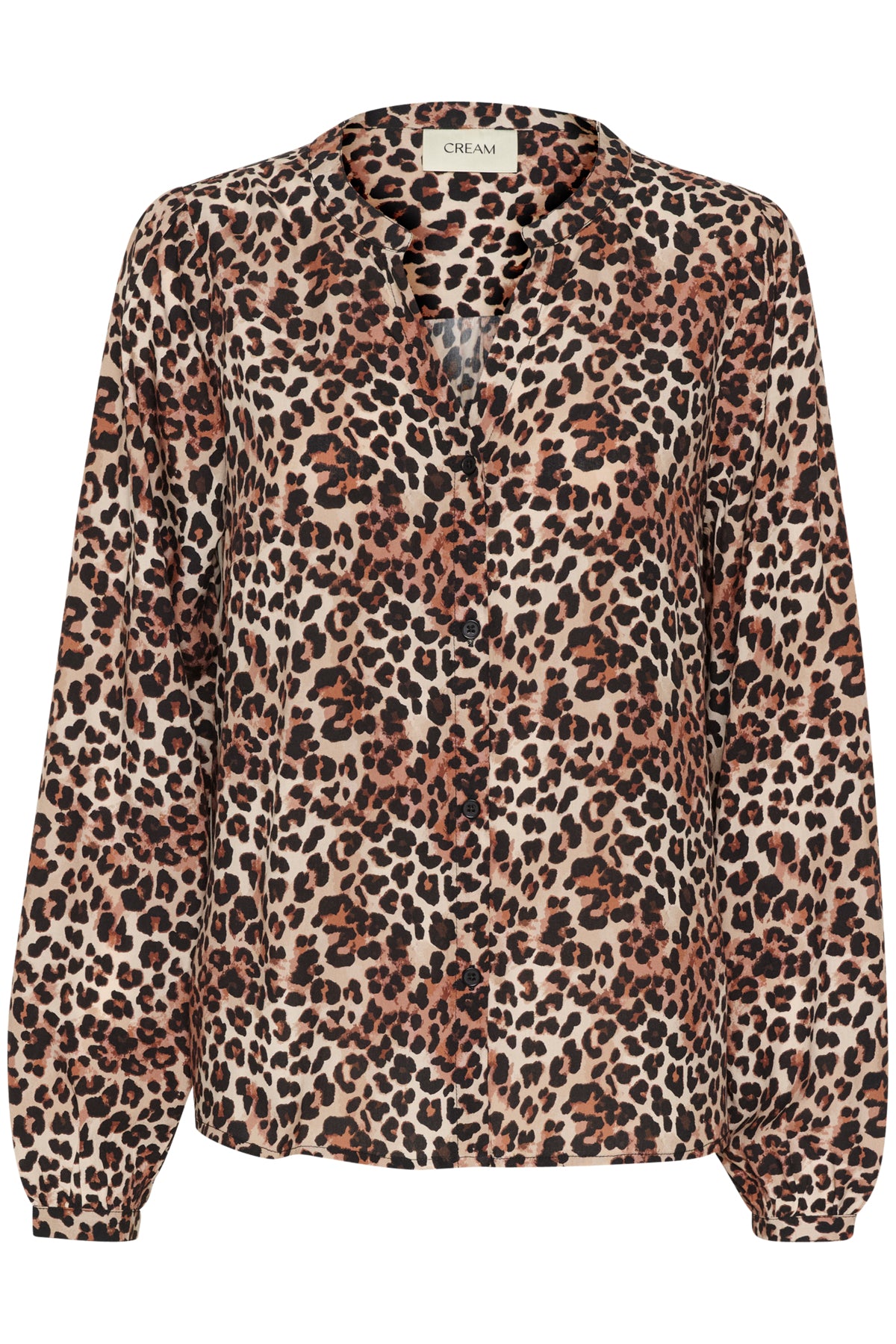 Cream Tiah Leopard Print Shirt
