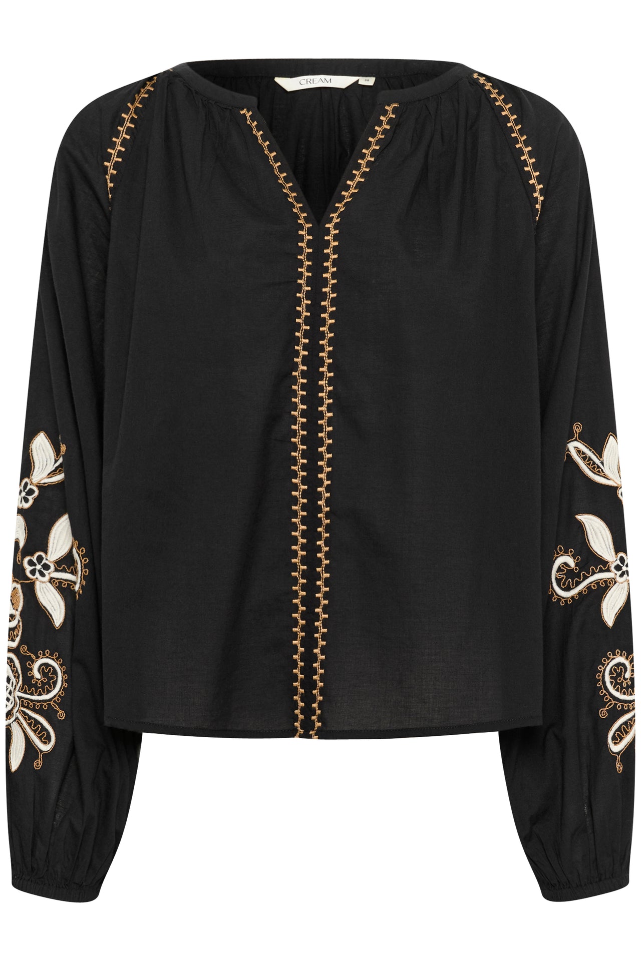 Cream JESSICA Blouse - Pitch Black