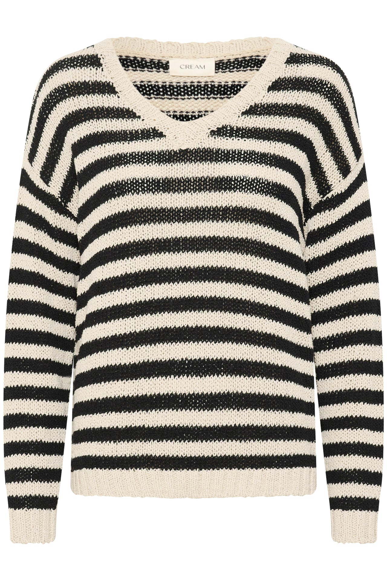 Cream GIVEME Stripe Jumper - Ancient Stroll/Black Stripe
