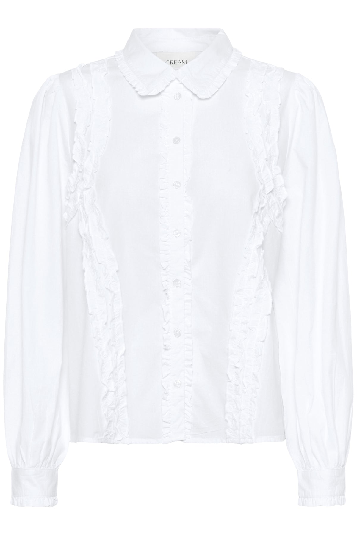 Cream Lau Frill Shirt - Snow White
