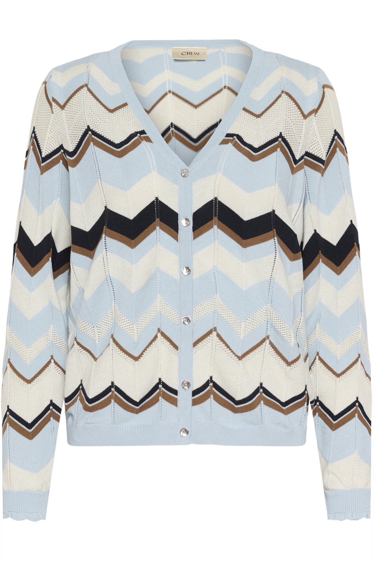 Cream Netes Cardigan - Cashmere Blue