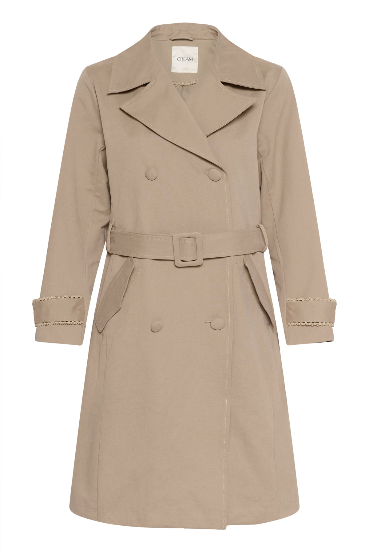 Cream Drookie Trenchcoat - Savannah Tan