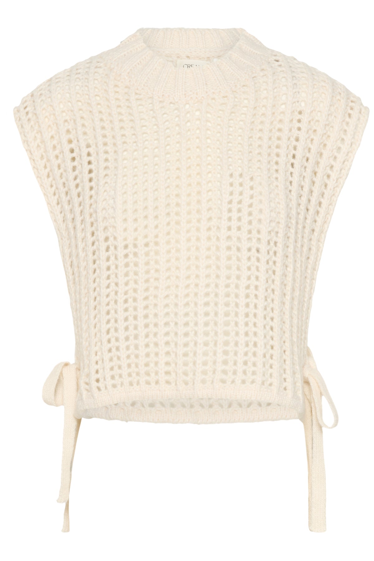 Cream Wullie Knit Slipover - Whisper White