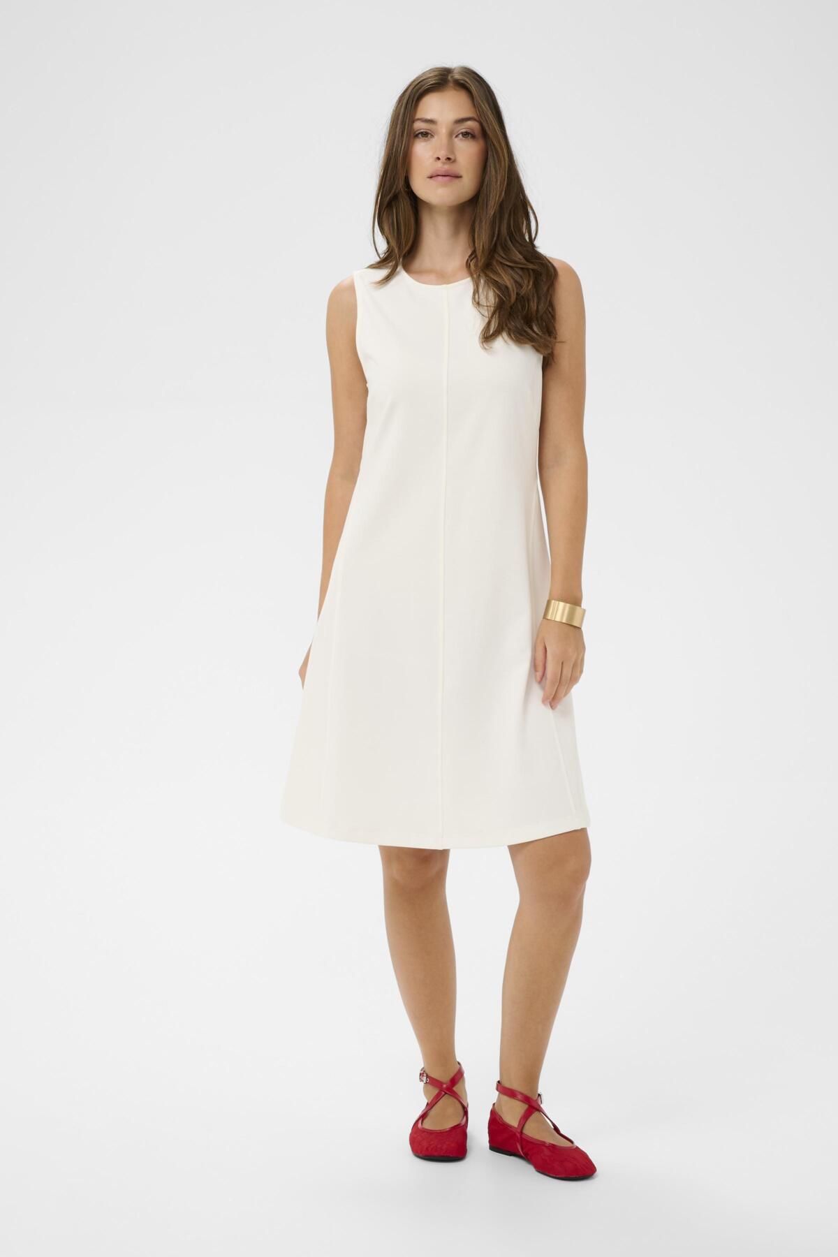 Cream ANETT Dress - Snow White