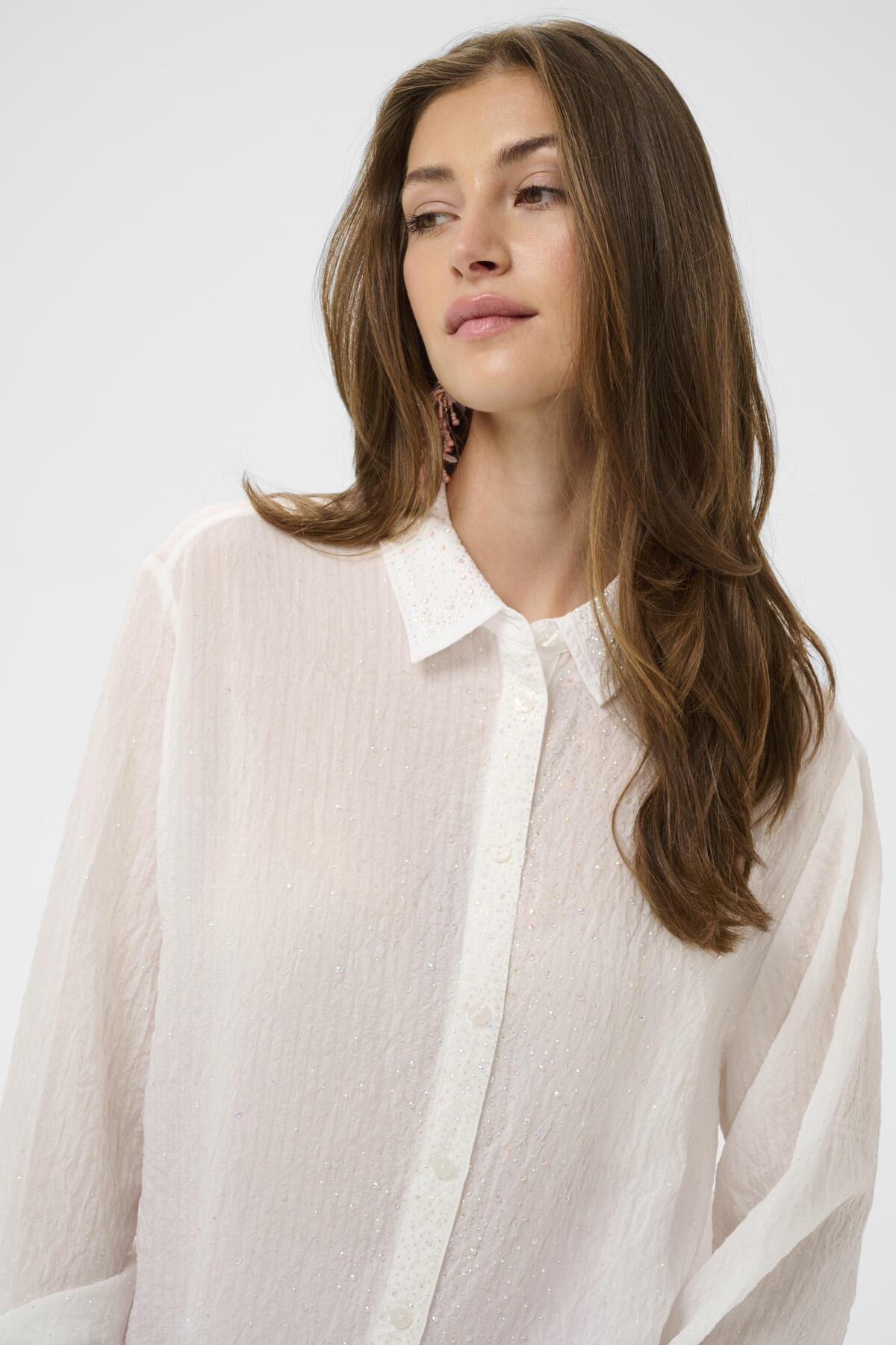Cream JILIAN Shirt - Snow White