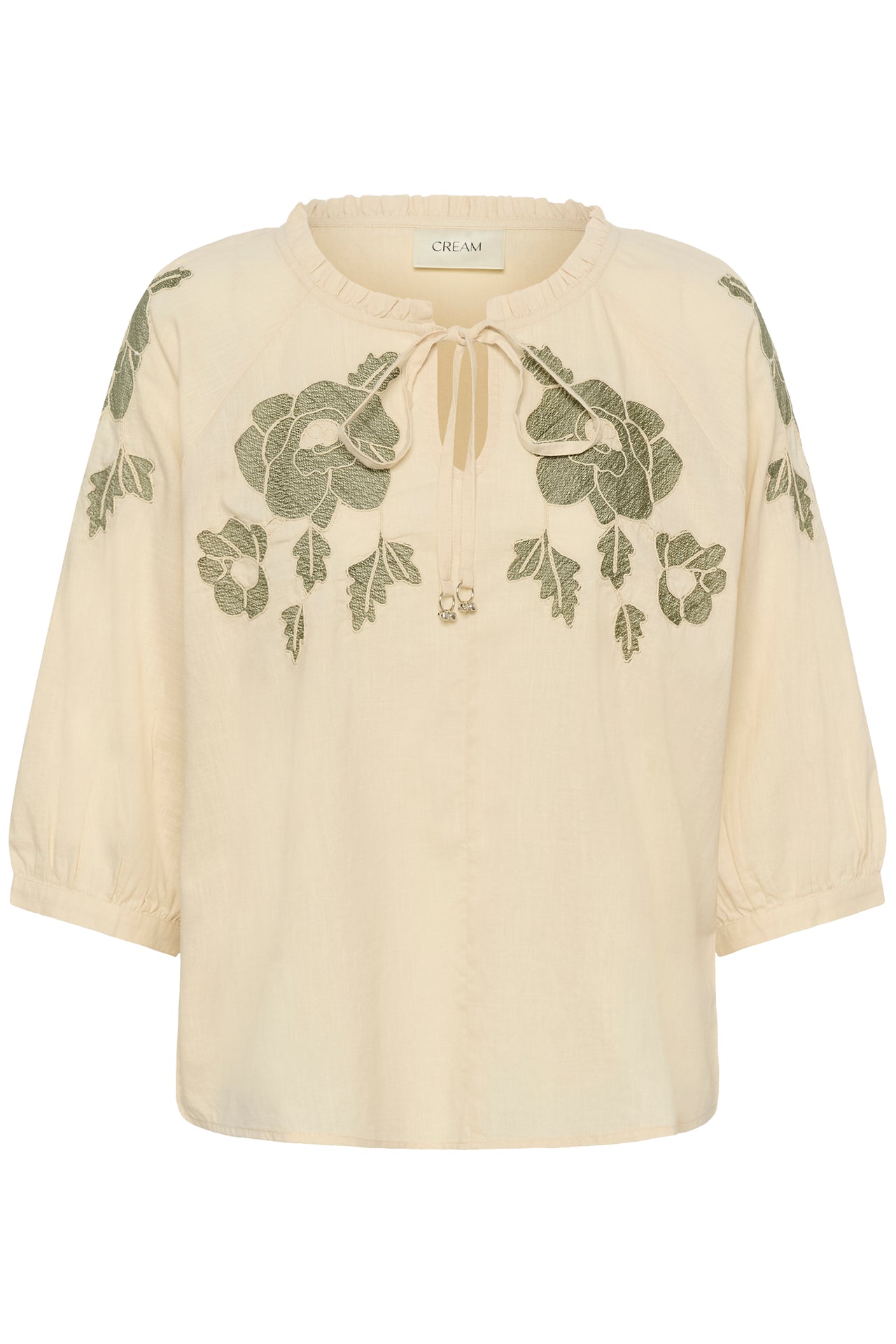 Cream ZOSA Blouse - Bleached Sand