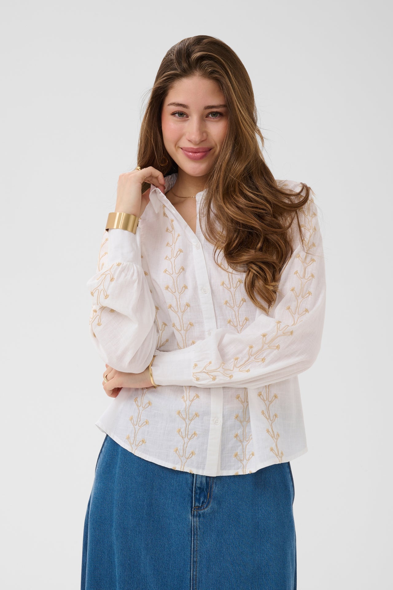 Cream TRACY Shirt - Snow White