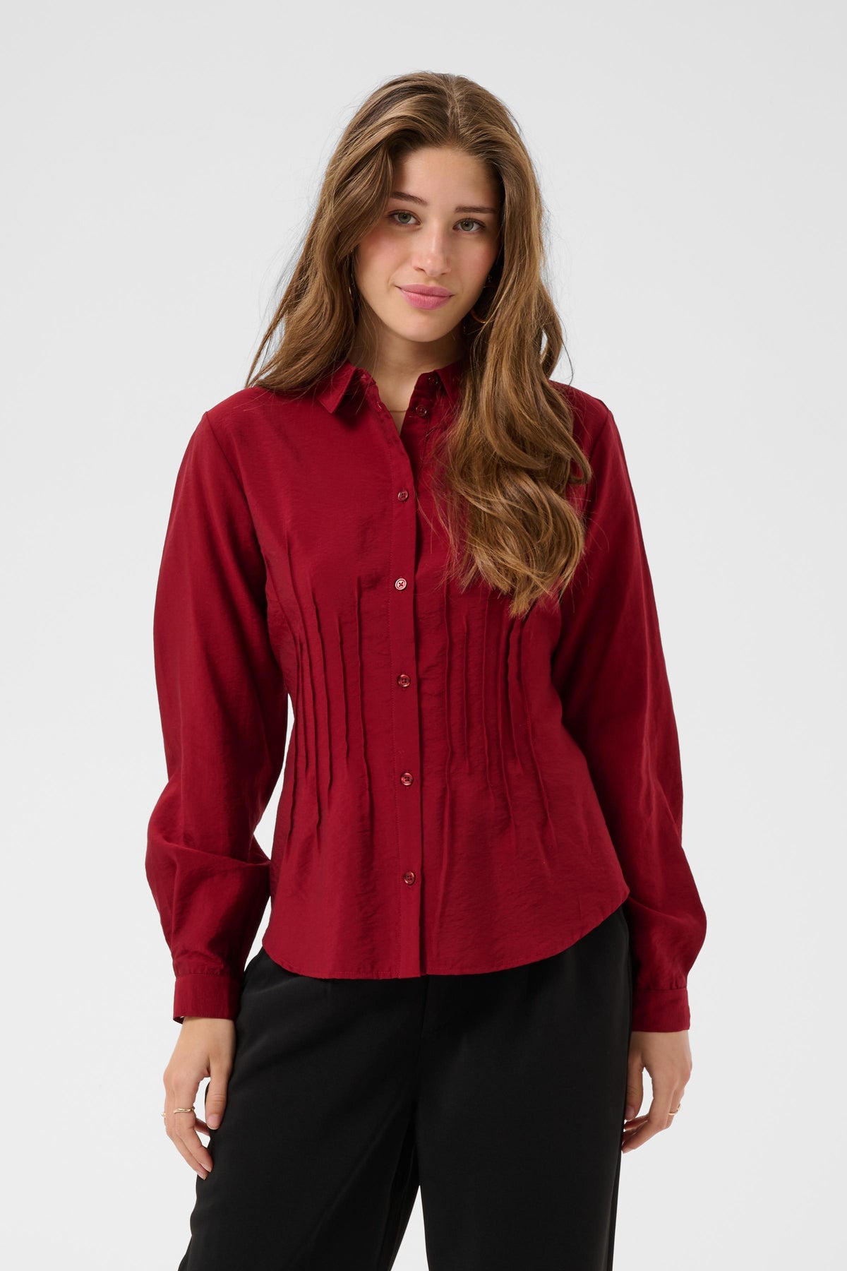 Cream FIKS Shirt - Cabernet