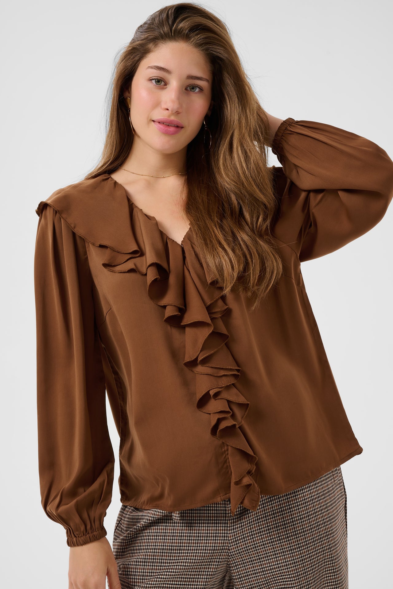 Cream BELIV Blouse - Friar Brown