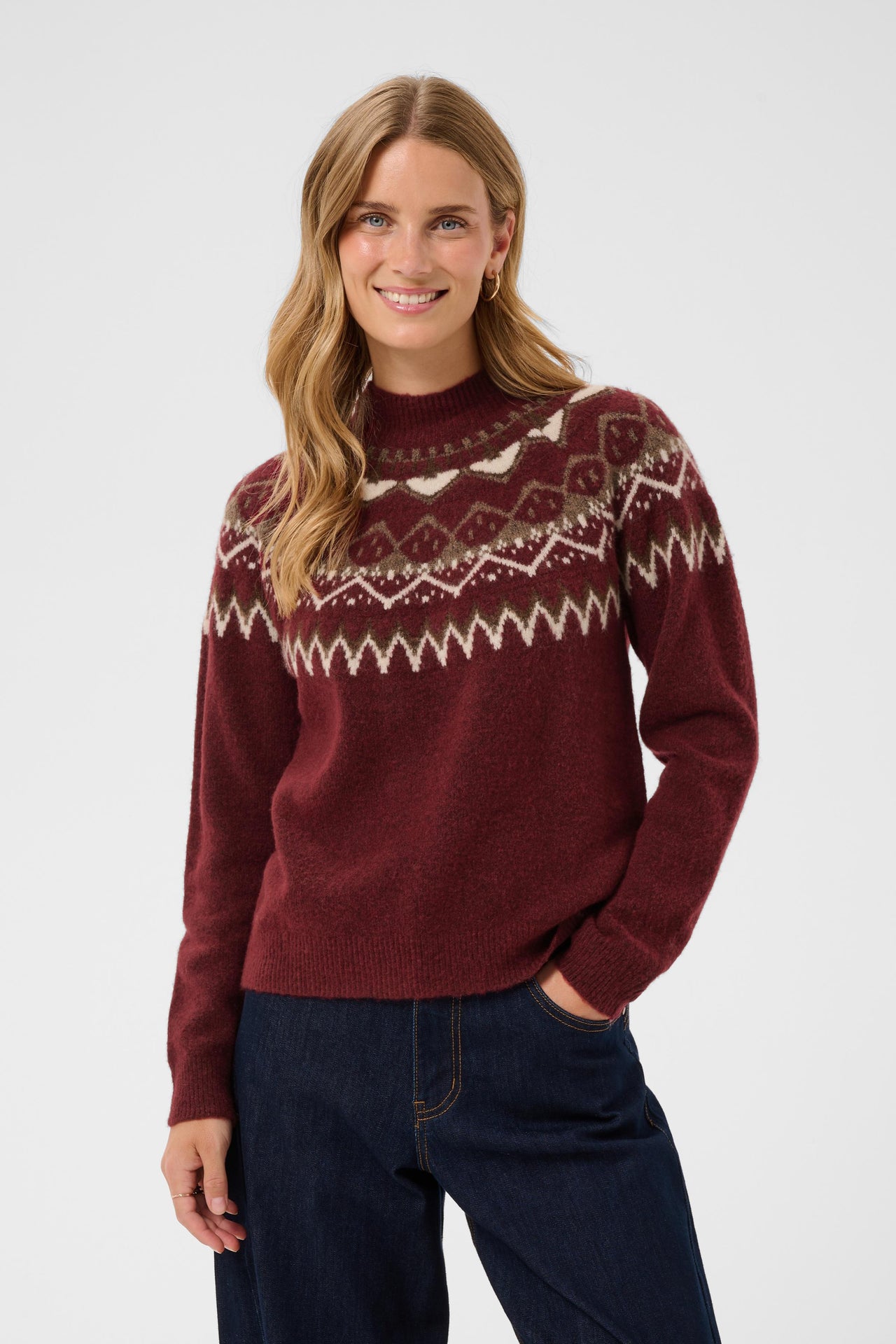 Cream CHERRIE Jumper - Cabernet Island